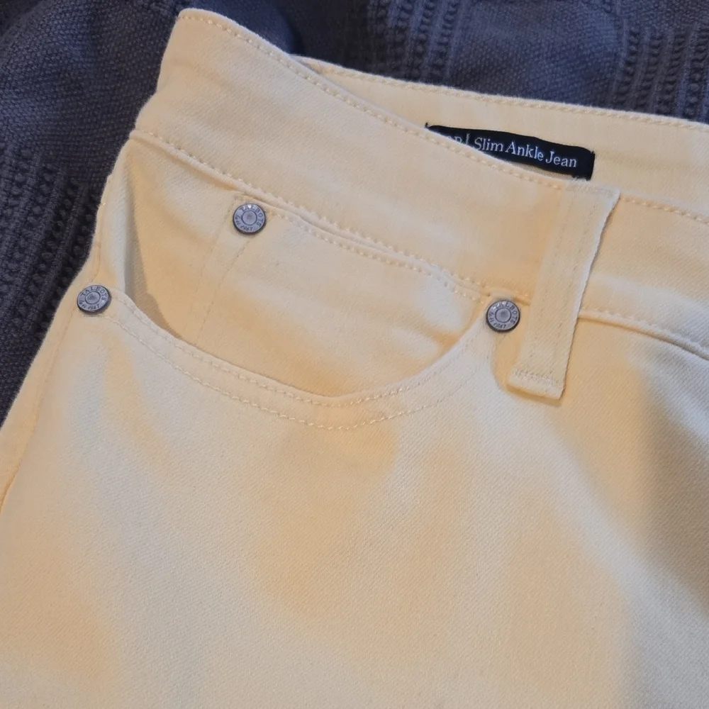 Talbots Yellow Women's Skinny Jeans - Picture 3 of 9